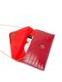 Crocodile Embossed Metal Decor Square Bag
