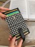 Houndstooth Snap Button Card Holder