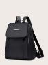 Pocket Side Zip Flap Backpack