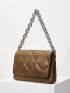 PREMIUM MINIMALIST QUILTED CHAIN SQUARE BAG