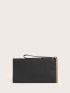 Glitter Decor Zip Clutch Bag