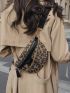 Leopard Pattern Zip Fanny Pack