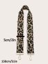 Allover Leopard Pattern Bag Strap