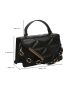 Mini Chain Decor Quilted Flap Satchel Bag