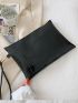 Crocodile Embossed Clutch Bag