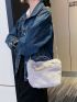 Fluffy Top Handle Bag
