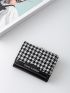 Houndstooth Pattern Fold Card Holder