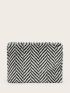 Zebra Striped Pattern Clutch Bag