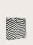 Zebra Striped Pattern Clutch Bag