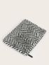 Zebra Striped Pattern Clutch Bag
