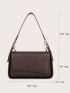 Minimalist Flap Baguette Bag
