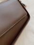 Minimalist Flap Baguette Bag