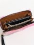 Ombre Fluffy Long Wallet With Wristlet