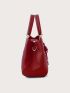 Pebble Embossed Bucket Bag With Bow Charm