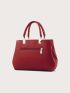 Pebble Embossed Bucket Bag With Bow Charm