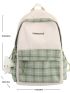 Tartan Large Capacity Backpack