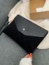 Quilted Velvet Clutch Bag