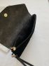 Quilted Velvet Clutch Bag
