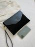 Quilted Velvet Clutch Bag