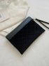 Quilted Velvet Clutch Bag