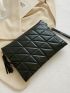 Tassel Decor Quilted Pattern Square Bag