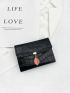 Crocodile Embossed Small Wallet
