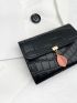 Crocodile Embossed Small Wallet