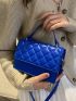 Mini Quilted Pattern Flap Square Bag
