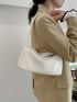 Litchi Embossed Zip Square Bag
