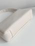 Litchi Embossed Zip Square Bag