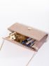 Allover Glitter Decor Chain Square Bag