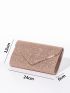 Allover Glitter Decor Chain Square Bag