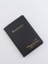 Letter Graphic Passport Case