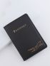 Letter Graphic Passport Case