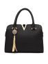 Tassel Decor Croc Embossed Tote Bag