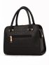 Tassel Decor Croc Embossed Tote Bag