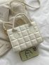 Quilted Pattern Square Bag