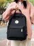 Minimalist Letter Patch Classic Backpack