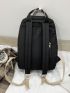 Minimalist Letter Patch Classic Backpack