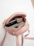 Mini Minimalist Button Decor Flap Backpack