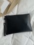 Metallic Decor Square Bag With Wristlet