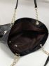 Tassel Decor Chain Tote Bag