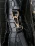 4pcs Croc Embossed Tote Bag Set