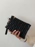 Quilted Clutch Bag With Wristlet
