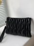 Quilted Clutch Bag With Wristlet
