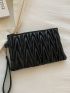 Quilted Clutch Bag With Wristlet
