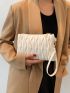 Quilted Clutch Bag With Wristlet