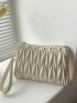 Quilted Clutch Bag With Wristlet