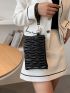 Quilted Clutch Bag With Wristlet