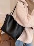 Minimalist Tote Bag With Inner Pouch
